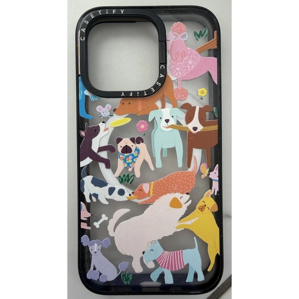 CASETiFY Dog Park iPhone 13 Pro Impact Ring Stand MagSafe Case Kickstand